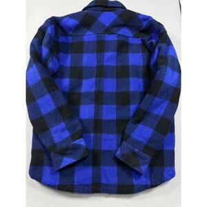Men’s Dickies Blue Buffalo Check Quilted Inside Fleece Outside Medium